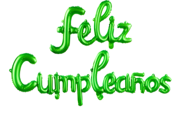 SET LETRAS GLOBO FOIL FELIZ CUMPLEAÑOS LETRA CURSIVA